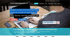 Desktop Screenshot of gestion-auto-entrepreneur.com