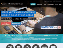 Tablet Screenshot of gestion-auto-entrepreneur.com